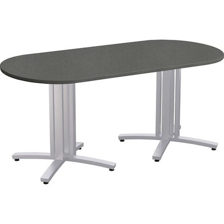 Special-T Table, Racetrack, 36inWx72inLx29inH, Steel Mesh SCTS4XCTR3672SM